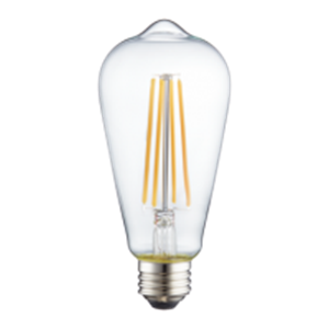 LED Antique Filament ST19 Lamp - 5.4", 5W, 18K