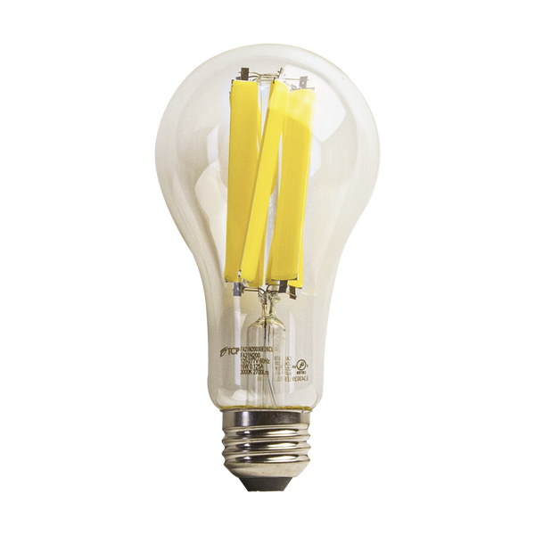 TCP High Lumen LED Filament Bulb, A21 Shape, 16W, 3000K Warm White, 181 Lumens Per Watt, HID Replacement, E26 Base