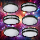 TCP Flush Mount Series 218 & 219 LED Luminaires - 10", 12", 14" Brushed Nickel, Multiple Color Temperatures