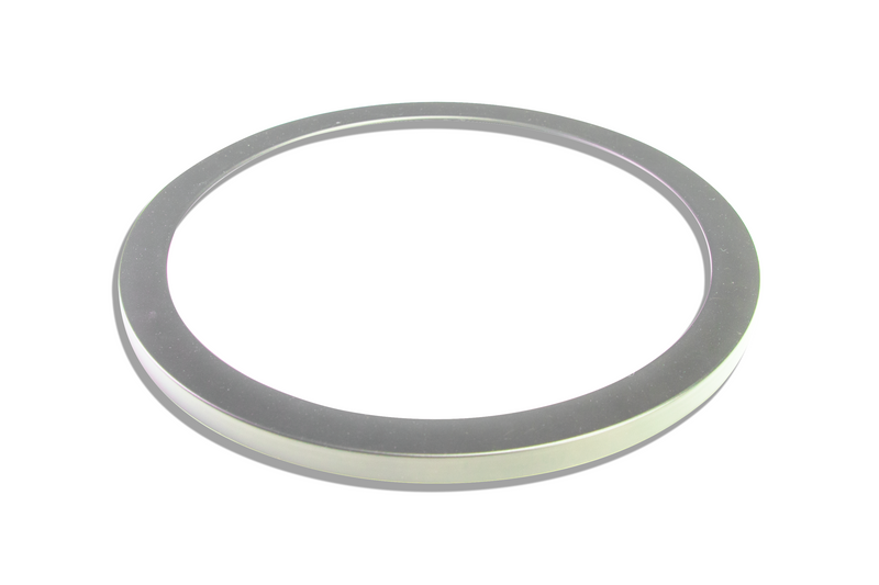 LED Slim Circle Flush Mount Satin Nickel Ring - 7", 15W