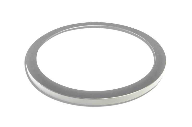 LED Slim Circle Flush Mount Chrome Ring - 7", 15W