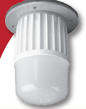 Red/White Security Light-Installation Plate Included