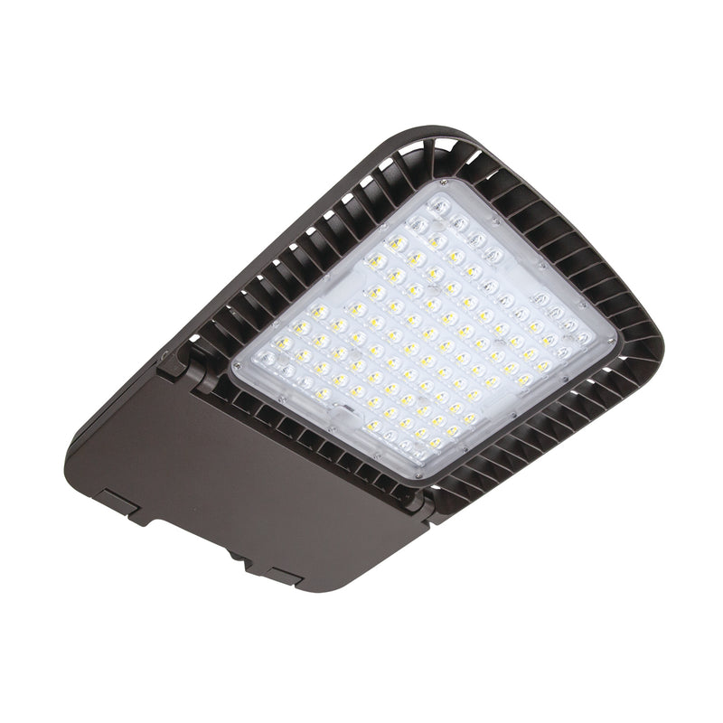 LED Area Light Type III Forward Throw Bronze w/ PIR/Daylight Sensor - 16.7", 150W, 40K