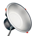 Silver 12-inch commercial LED downlight with diffuser (Model DLC12SWUZDCCT)