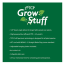 TCP LED Grow Kit with Light Rail, Timer, and Collapsible Pot – Full Spectrum LED Grow Light for Indoor Plants and Seedlings