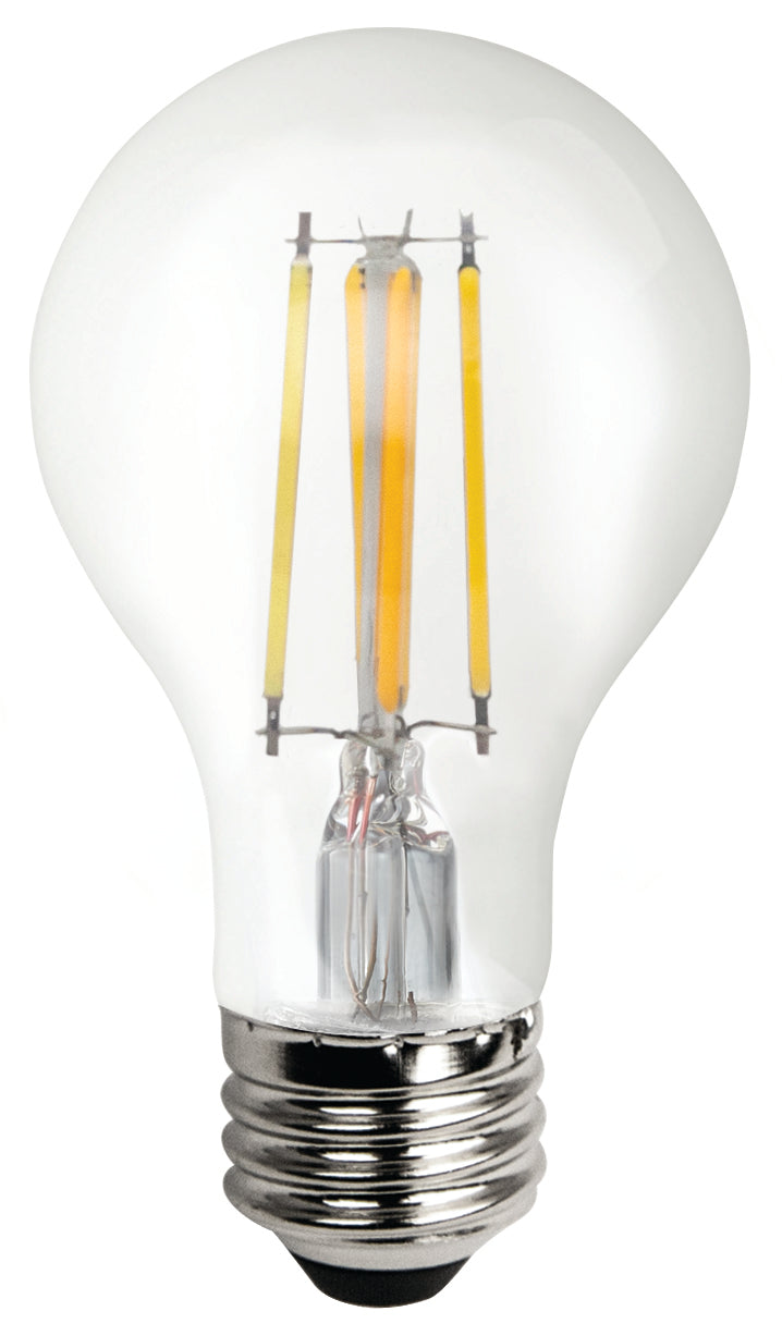 LED Classic Filament A19 Lamp E26 Clear - 2.4", 4.5W, 22K