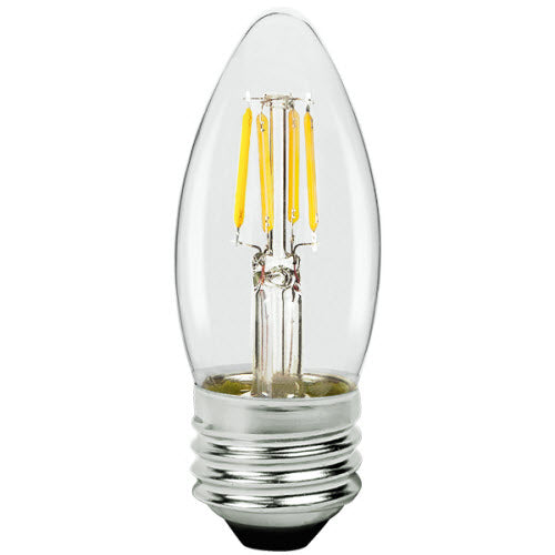 LED Classic Filament Lamp E26 Clear Blunt  - 1.4", 4W, 27K