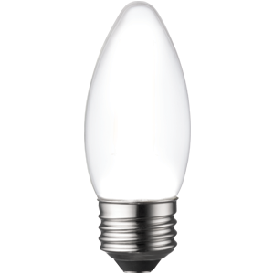 AmberGlow White Filament B11 Lamp E26 Frost - 1.4", 5W, 24K