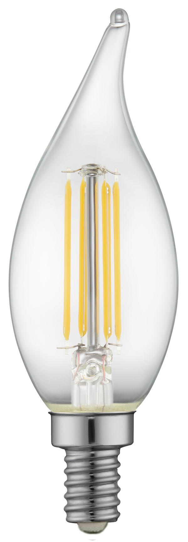 AmberGlow White Filament F11 Lamp E12 Clear - 1.4", 3W, 24K