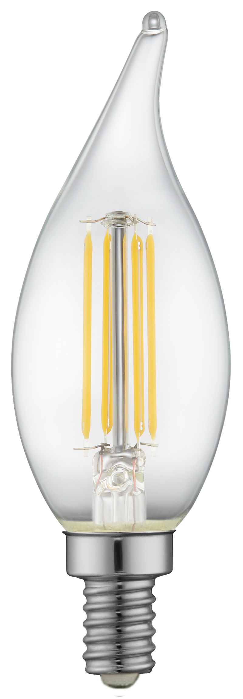 AmberGlow White Filament F11 Lamp E12 Clear - 1.4", 4W, 24K