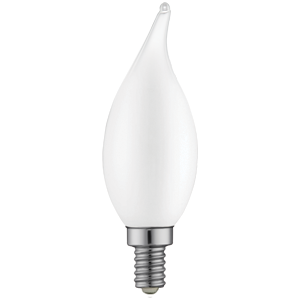 LED Filament High CRI Lamp E12 Frosted Flame - 1.4", 5W, 40K