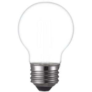 AmberGlow White Filament G16 Lamp E26 Frost - 2", 3W, 24K