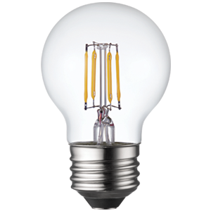 LED Filament High CRI G16 Globe Lamp E26 Clear - 2", 4W, 40K