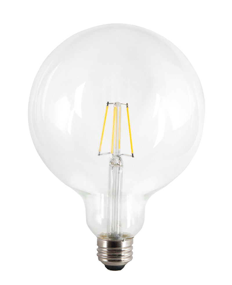 AmberGlow White Filament G40 Lamp E26 Clear - 5", 4.5W, 24K
