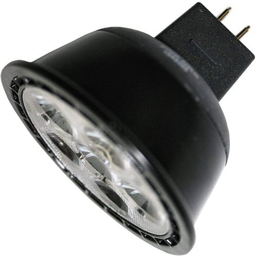 LED MR16 Lamp GU 5.3 FL Black - 1.8", 6.5W, 27K