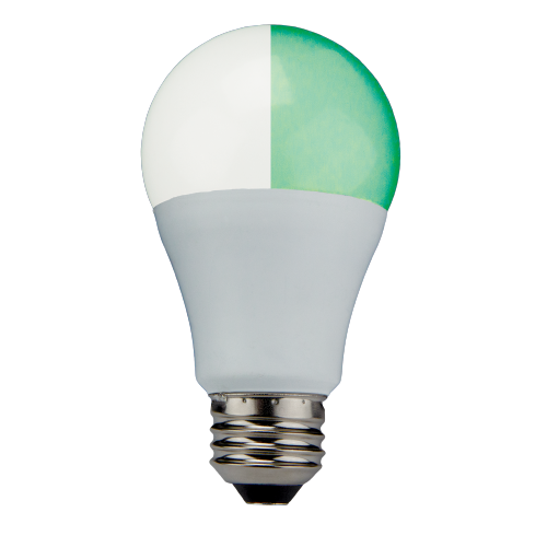 LED ColorFlip A19 Lamp Green - 4.3", 10W, 27K