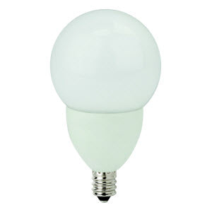 LED Dimmable Globe Lamps E12 Frost - 3.5", 3.5W, 27K