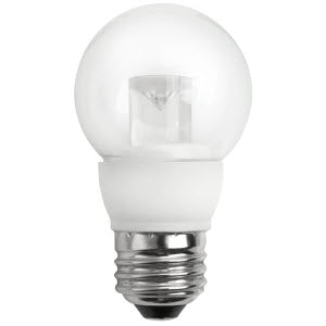 LED Dimmable Globe Lamps E26 Clear- 3.5", 3.5W, 27K