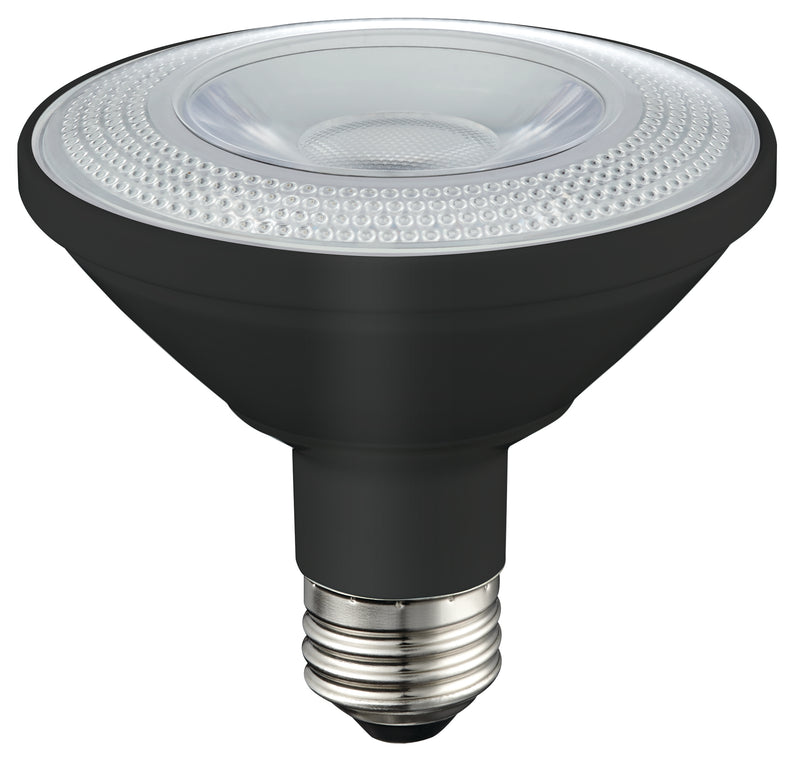 LED COB PAR Lamp P30 NFL Black - 3.8", 14W, 27K